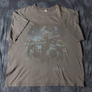 Vintage Y2K 2009 Halo Wars Video Game Promo T-shirt Size XL Rare Bungie Xbox 360